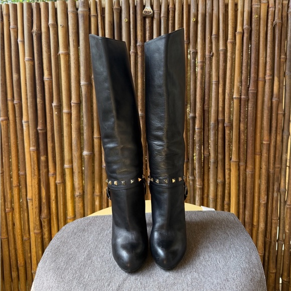 VALENTINO GARAVANI pull-up rockstars knee high boots - Picture 2 of 10